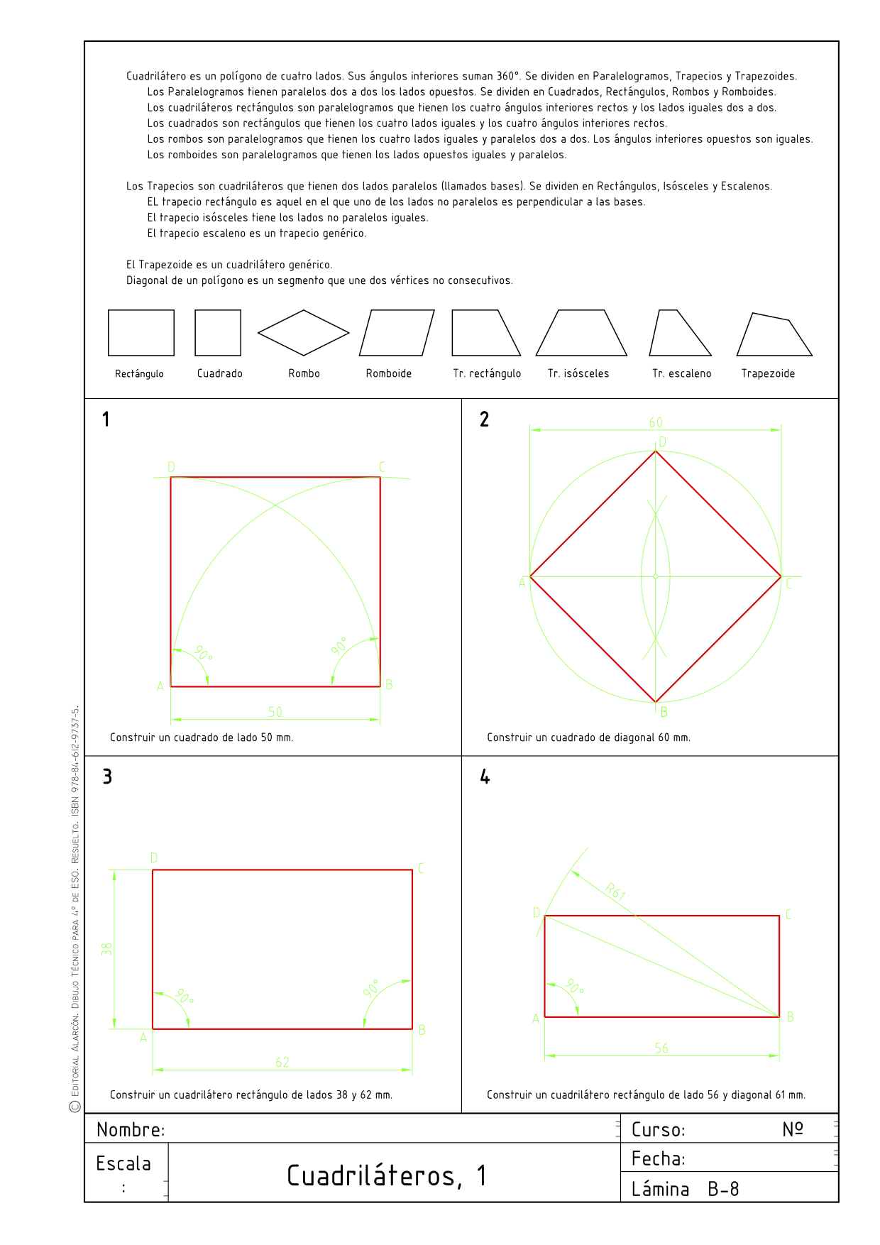 Epva 4º Eso LÁmina 08 CuadrilÁteros 1 Blog De Epva 4592