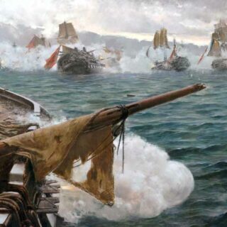 La batalla de Trafalgar