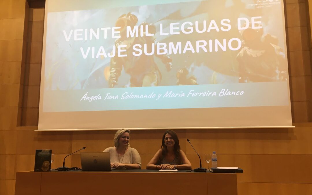 Dos maestras del CEIP Antonio Rodríguez Almodóvar acuden a CEU Andalucía para presentar el Proyecto “Veinte mil Leguas de viaje submarino”