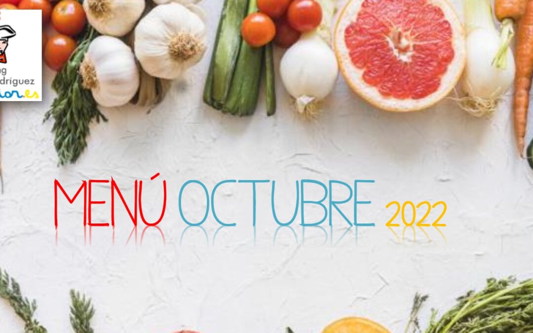 Comedor – menú octubre 2022