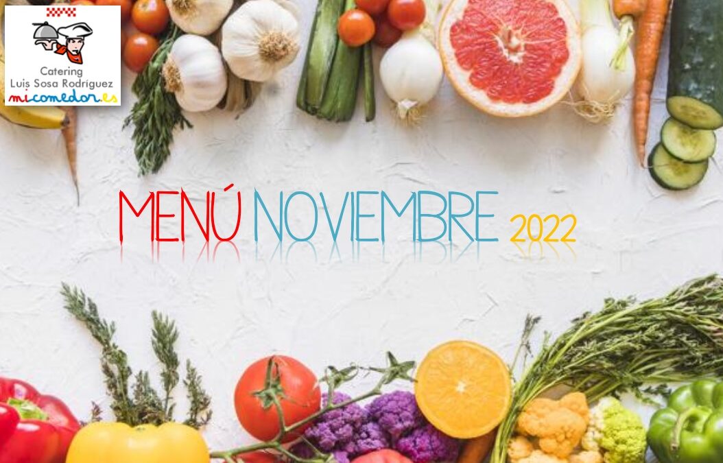 Comedor –  menú noviembre 2022