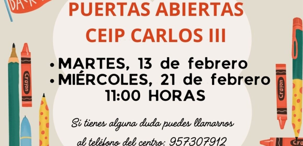 Jornada de puertas abiertas. Alumnado de nueva admisión para el curso 2024-2025
