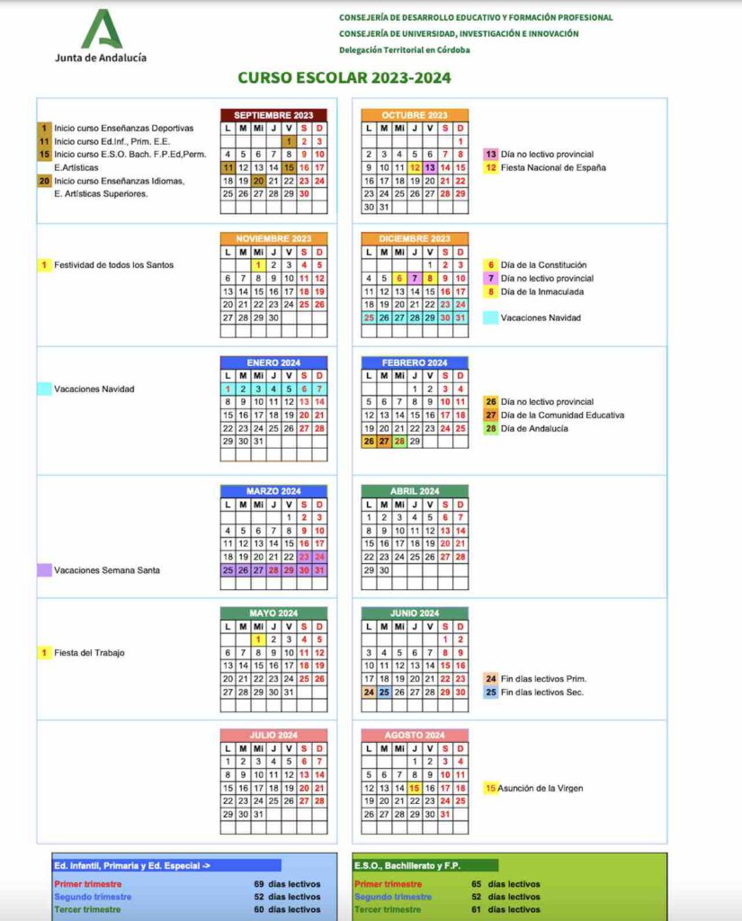 Calendario Escolar Ceip FerrobÚs 9747
