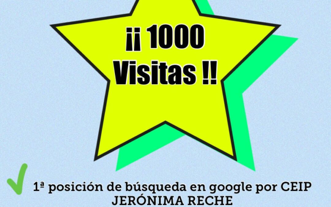 ¡¡¡¡¡ 1000 VISITAS !!!!