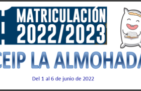 matriculacion curso 2022/2023