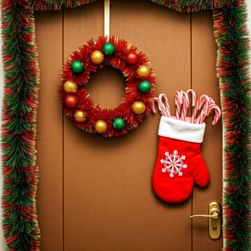 puerta navideña puerta navideña