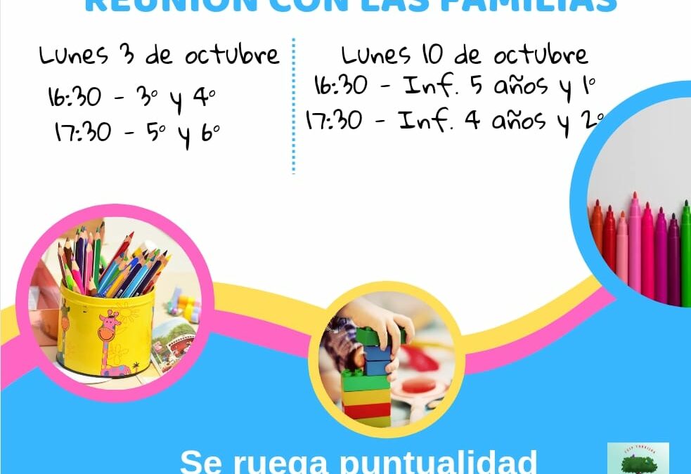 REUNIONES INICIO DE CURSO