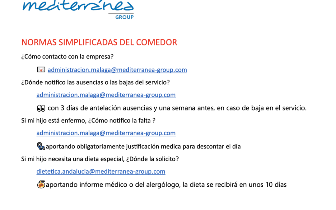 Nueva empresa de comedor “Mediterránea”