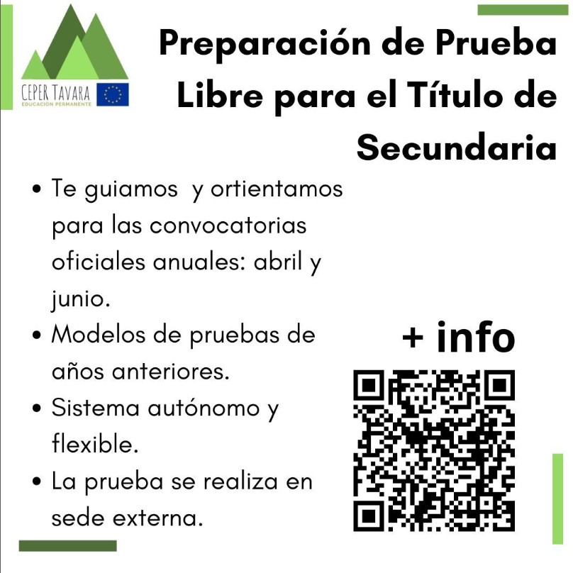 Cartel plan prueba libre