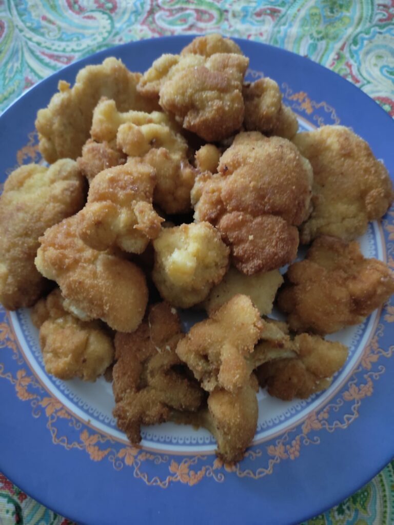 Coliflor rebozada.