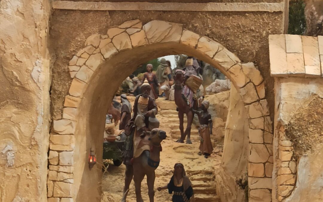 Visitas al Belén del Ayuntamiento de Tomares. Dic 21
