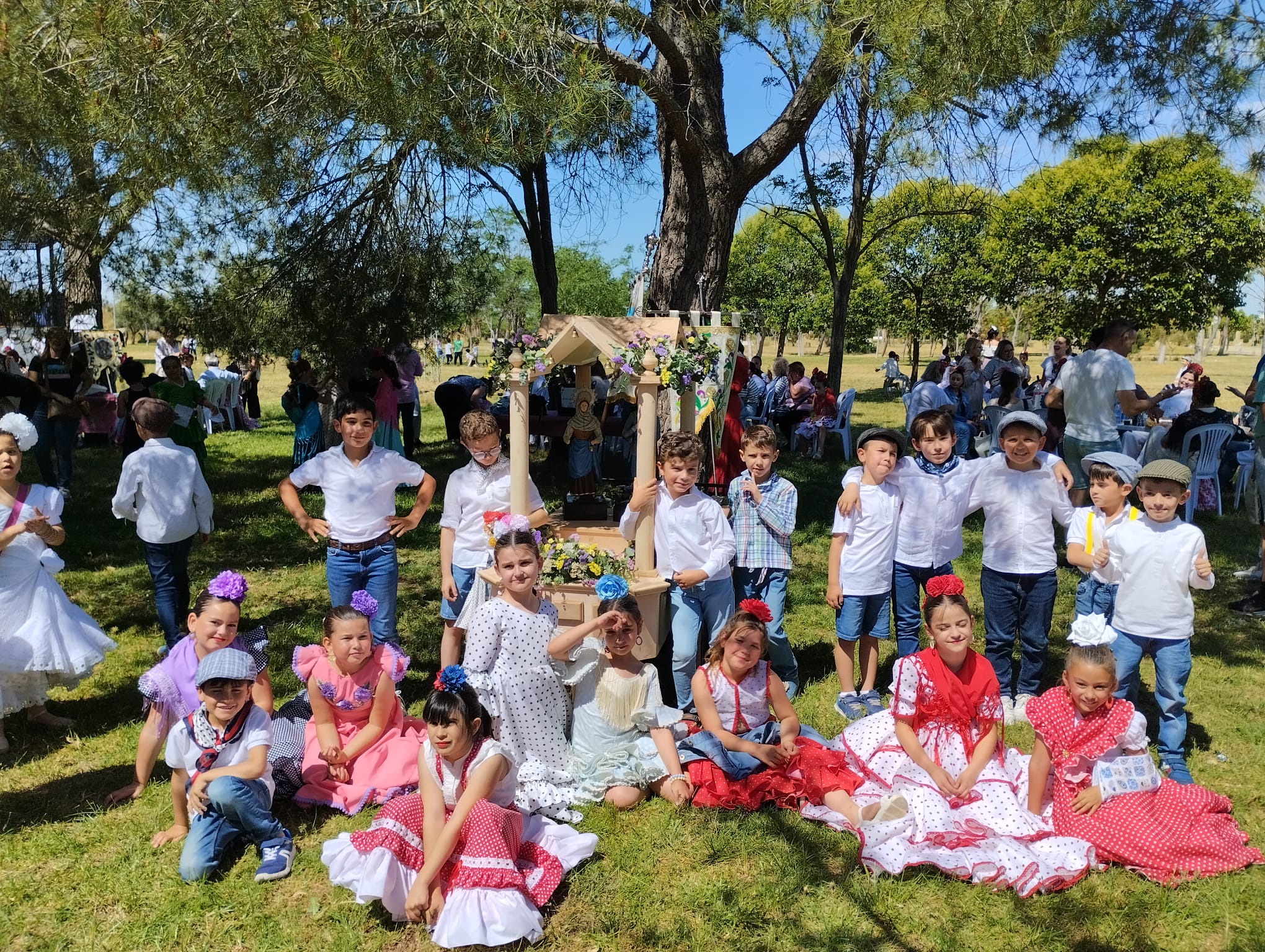 Alumnado de 2º en Romería