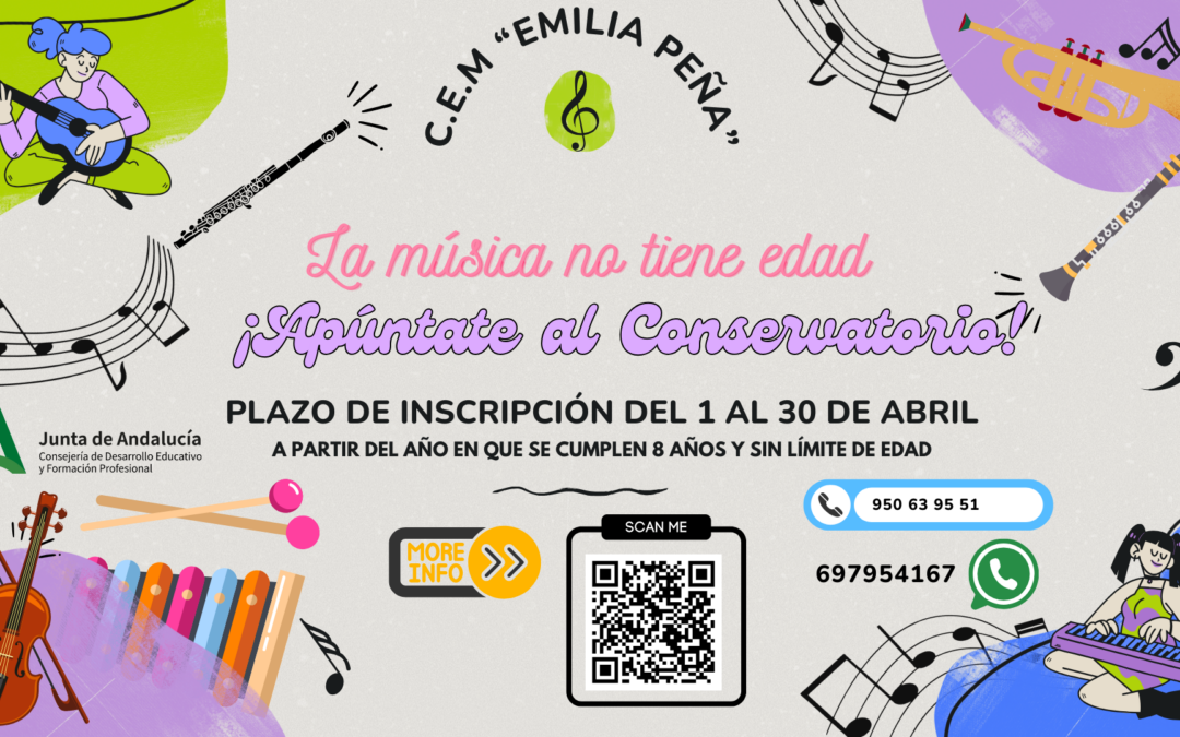 ¡APRENDE EN EL CONSERVATORIO!- C.E.M “Emilia Peña”