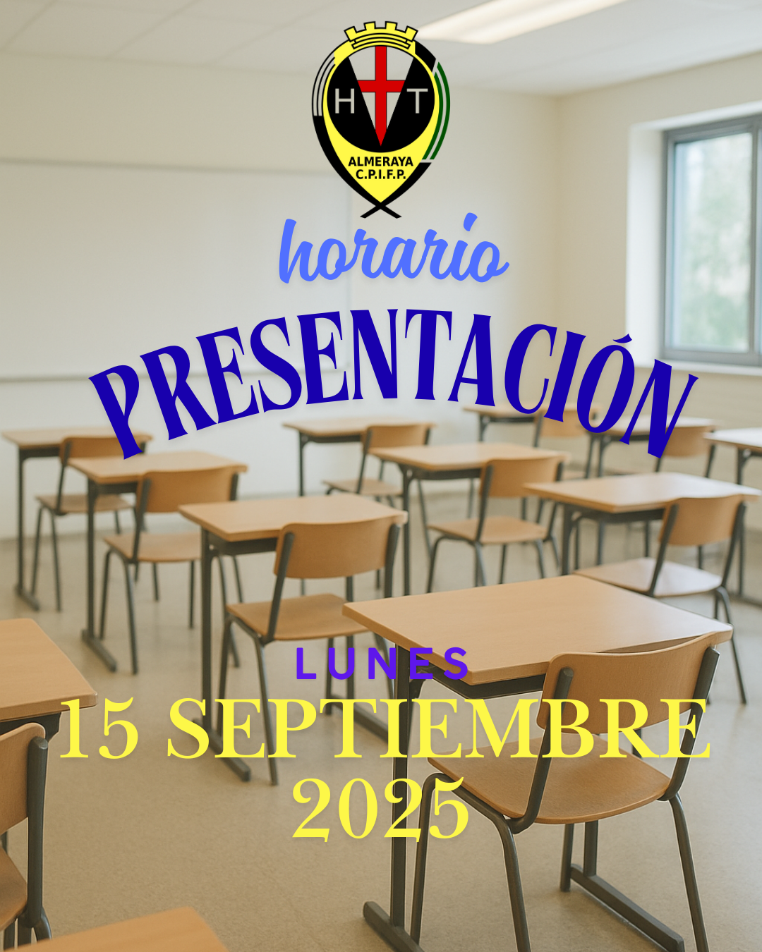 HORARIO PRESENTACIÓN DEL ALUMNADO