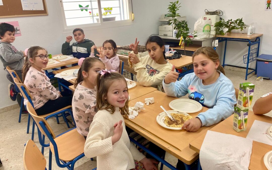 ¡Desayunando crepes!
