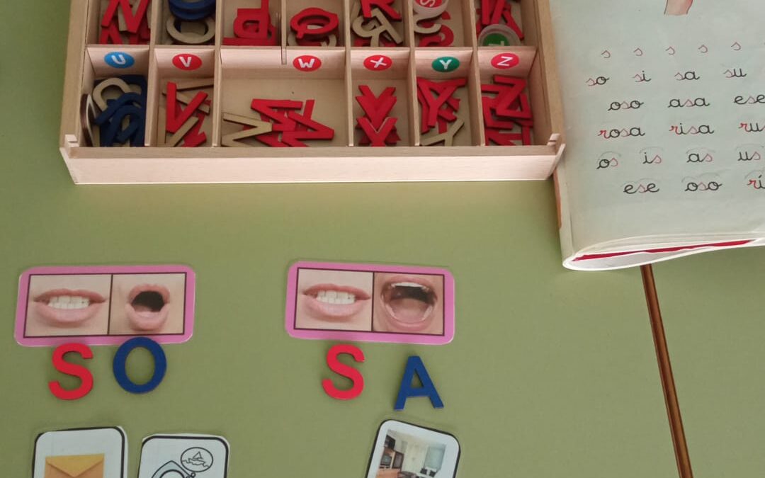 Aprendo a leer y a escribir.