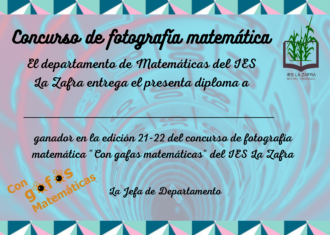 Diploma Concurso de fotografía matemática (2)