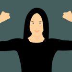 Mujer Marcando Los Bíceps. Mujer Marcando Los Bíceps.