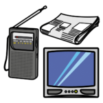 Diferentes Medios De Comunicación: Una Radio, Una Televisión Y Un Periódico.