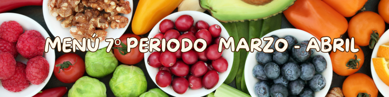 MENÚ MARZO ABRIL