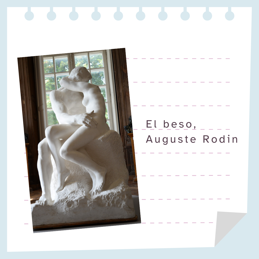 Imagen de la escultura "El beso" de Auguste Rodin