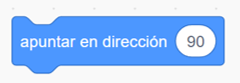 Apuntar en dirección