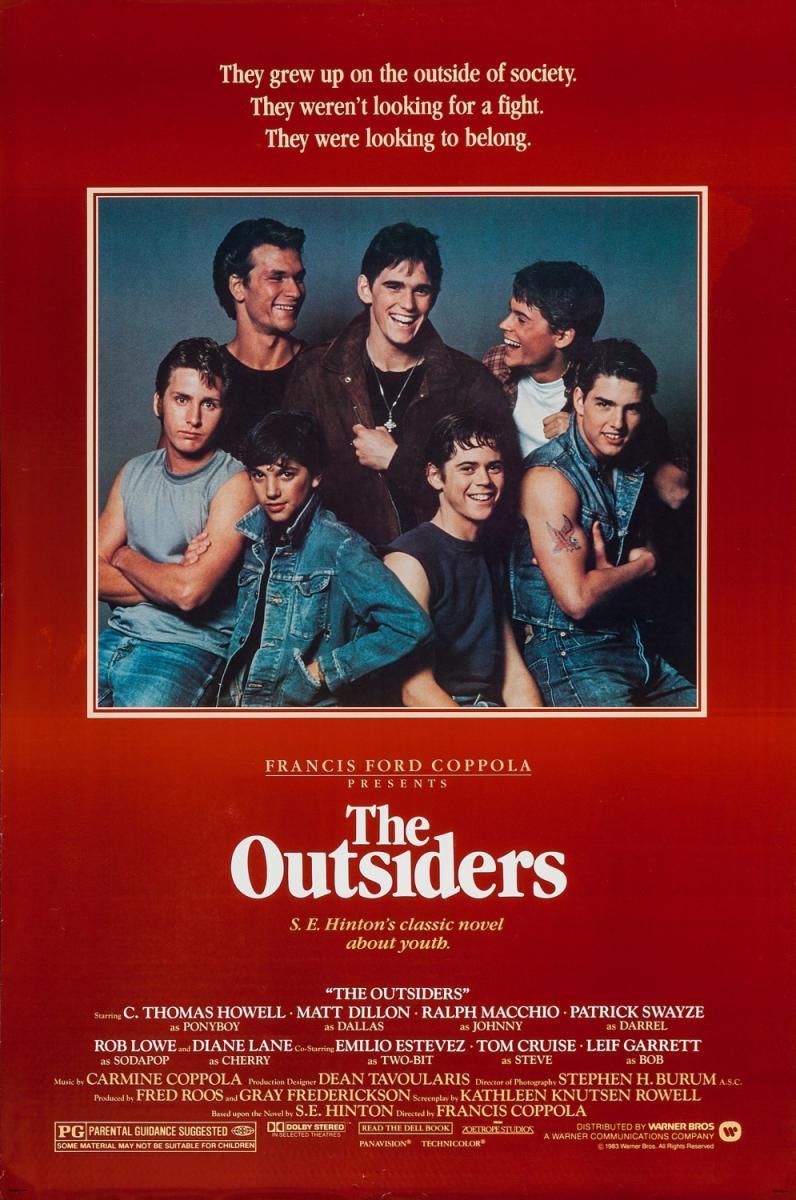 Póster de la adaptación cinematográfica de Rebeldes (1983)