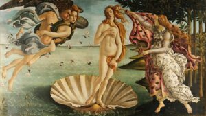 En los cuadros de Botticelli podemos observar todas las temáticas renacentistas
