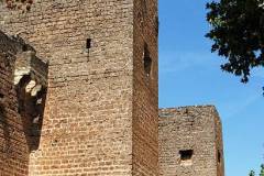 Priego de Cordoba, Spain - August 29, 2008: View of the Arabic castle (Castillo Arabe), Priego de Cordoba, Cordoba Province, Andalusia, Spain, Western Europe.