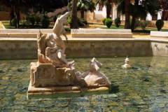 Kings fountain (Fuente del Rey) with statue of Neptune, Priego de Cordoba, Cordoba Province, Andalusia, Spain, Western Europe.