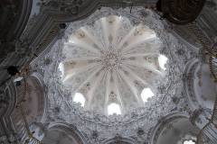 Baroque cupola in Asuncion church, Priego de Cordoba, Andalusia, Spain