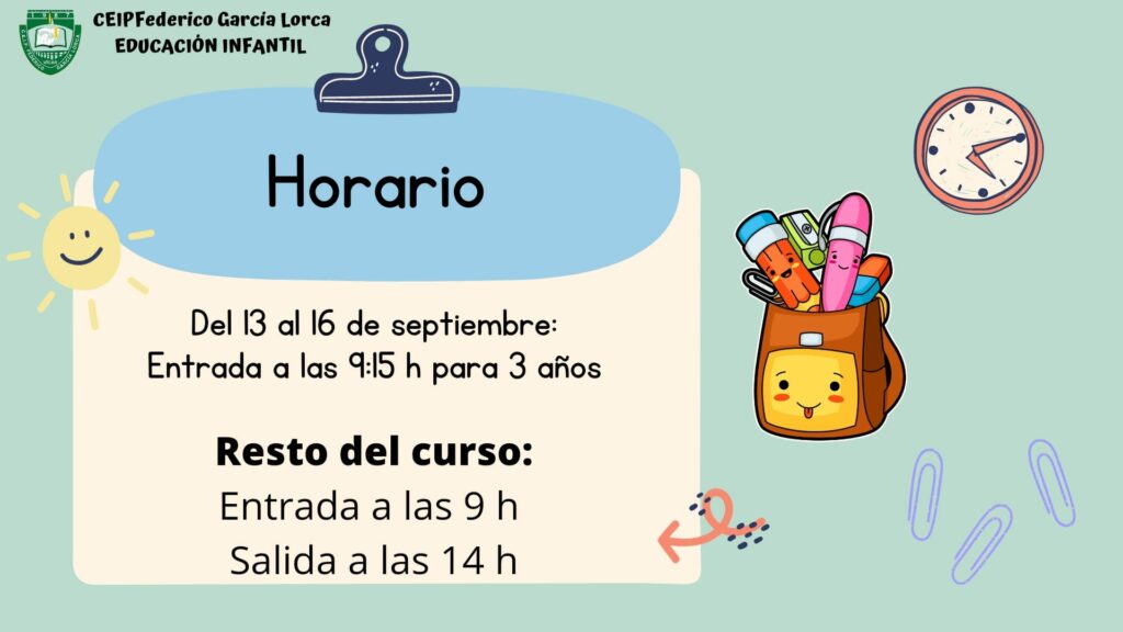3. HORARIO