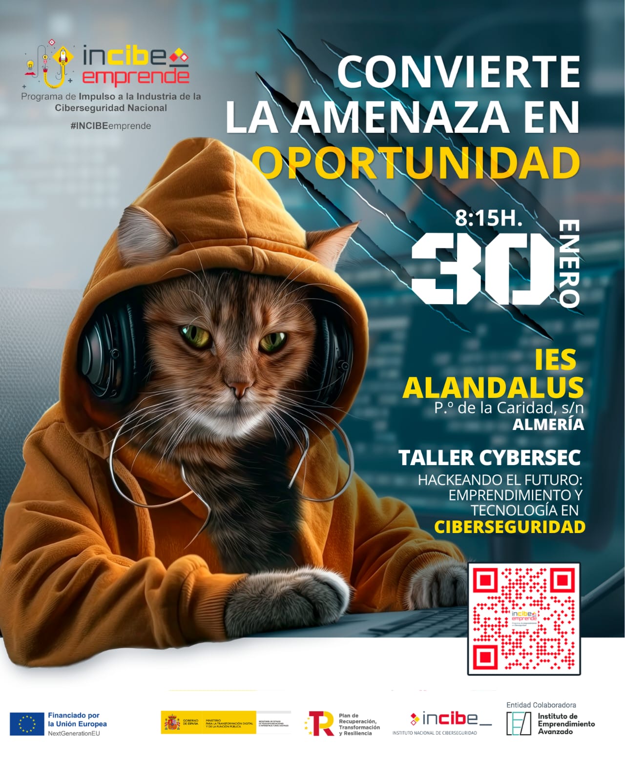 Cartel Taller INCIBE 30 enero
