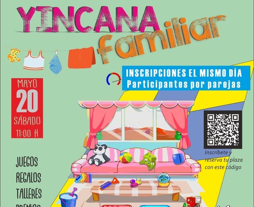 Yincana Familiar el día 20 de mayo a las 11:00 horas en la Plaza de España