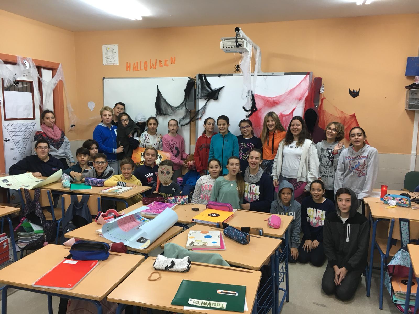 1Âº I Clase Ganadora Del Concurso De Decoracion De Clases De Halloween I E S Juan Sebastian Elcano