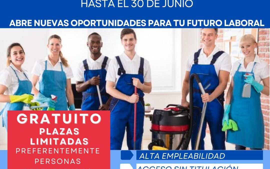 SSCM0108 – Certificado de Profesionalidad “Certificado Profesional en Limpieza de Superficies y Mobiliario en Edificios y Locales”