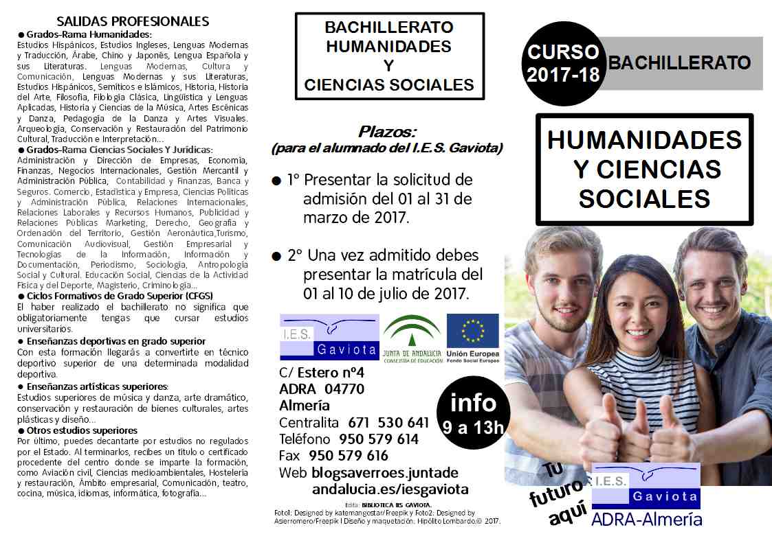 Triptico Bachillerato Humanidades 17 Foto1 Ies Gaviota