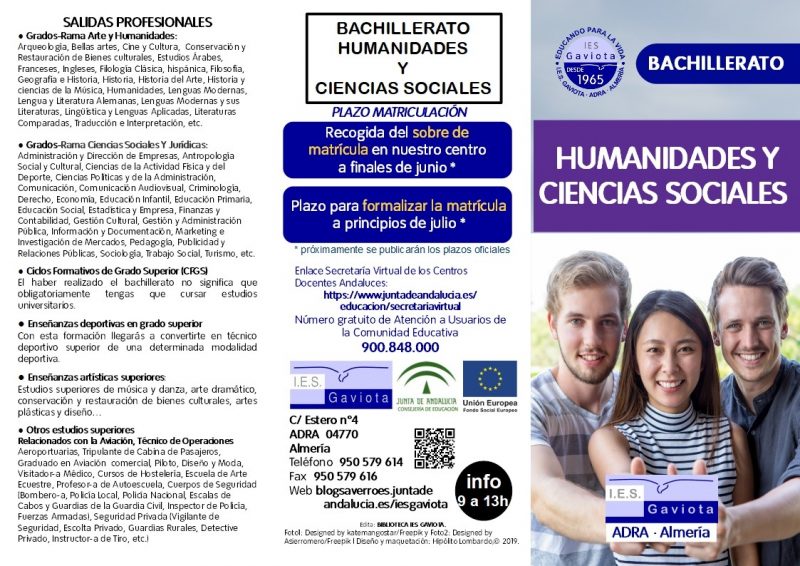 Bachillerato De Humanidades Y Ciencias Sociales Ies Gaviota