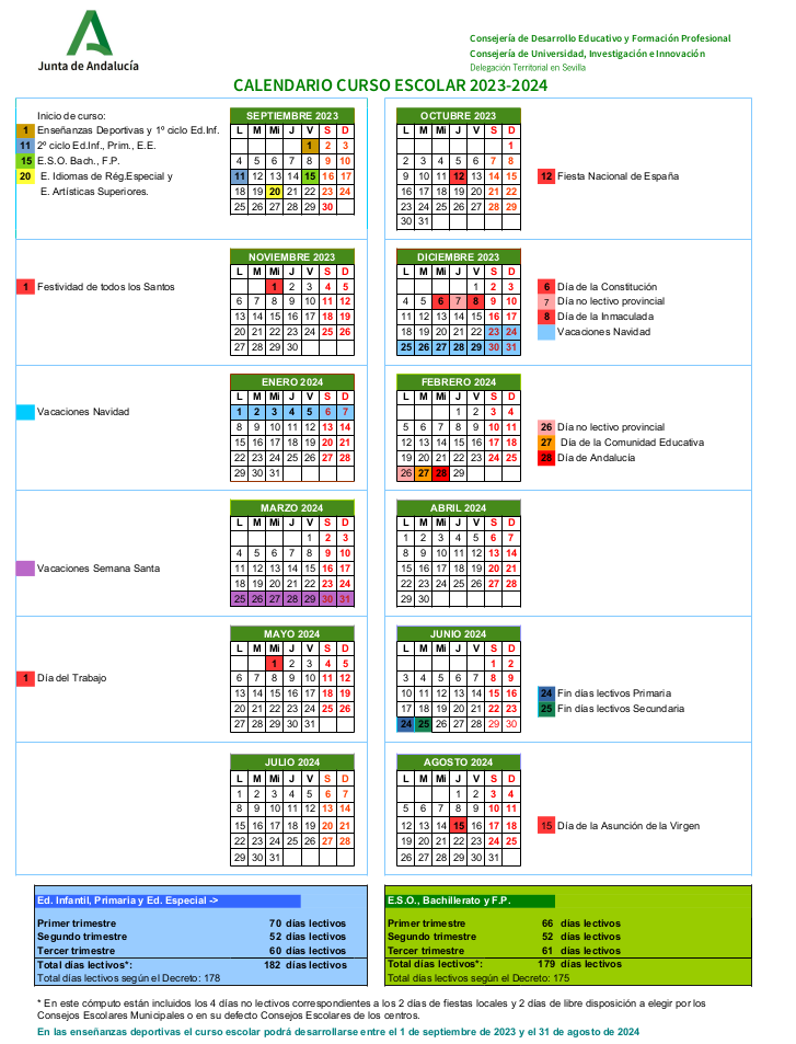 calendario escolar 2023-24