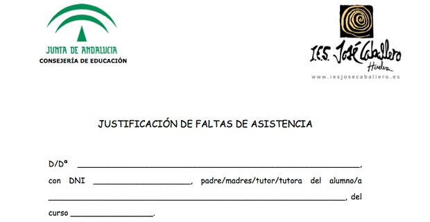 Justificar faltas de asistencia