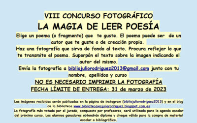 VII Concurso fotográfico “La magia de leer poesía”