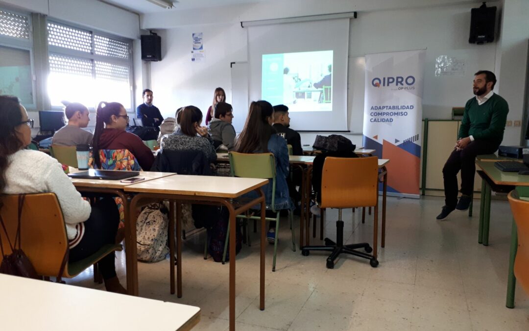 Charla presentación Qipro BBVA de formación y captación para FCT