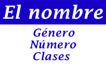Nombre: género, número y clases