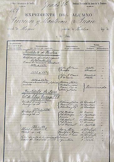 Expediente de Juan Ramón Jiménez