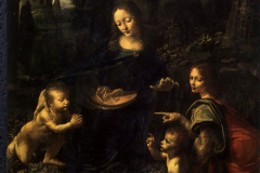 Leonardo.-La-Virgen-de-las-rocas-Detalle2