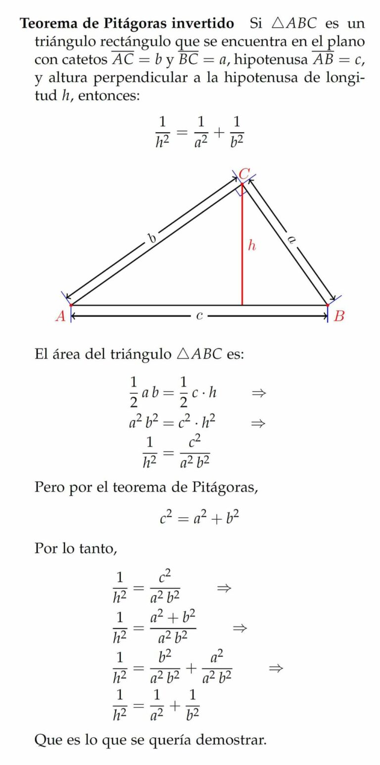 Teorema De Pitágoras Invertido Profematesjac Blog Para Tods