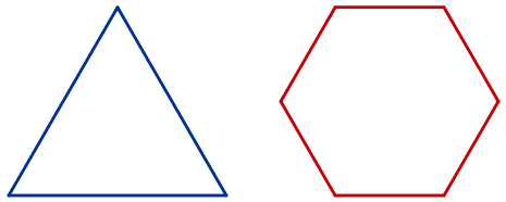 Triángulo y hexágono | Adicción Matemática