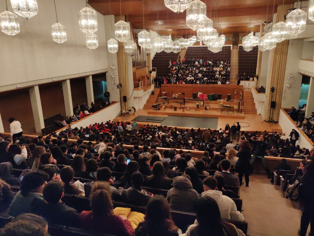 Dentro del Auditorio Manuel de Falla