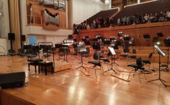 En el interior del auditorio Manuel de Falla