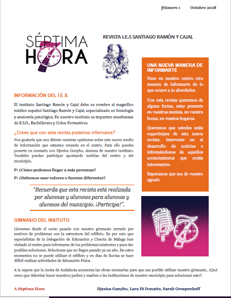 REVISTA IES SANTIAGO RAMÓN Y CAJAL